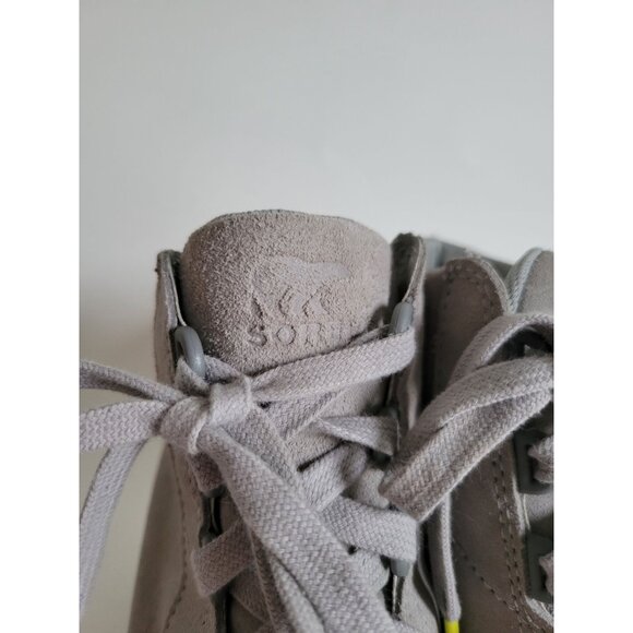 Sorel Womens Gray Dove Suede Out N About Leather Wedge ankle boots size 7.5 Warm - Picture 3 of 6